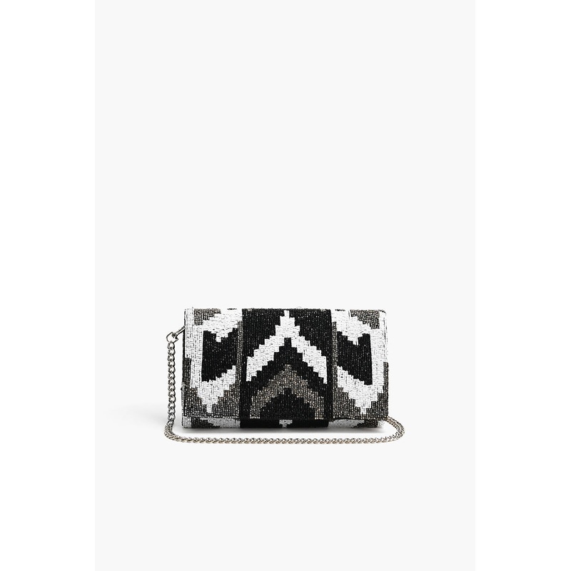 Ikat Noir Elegance Clutch