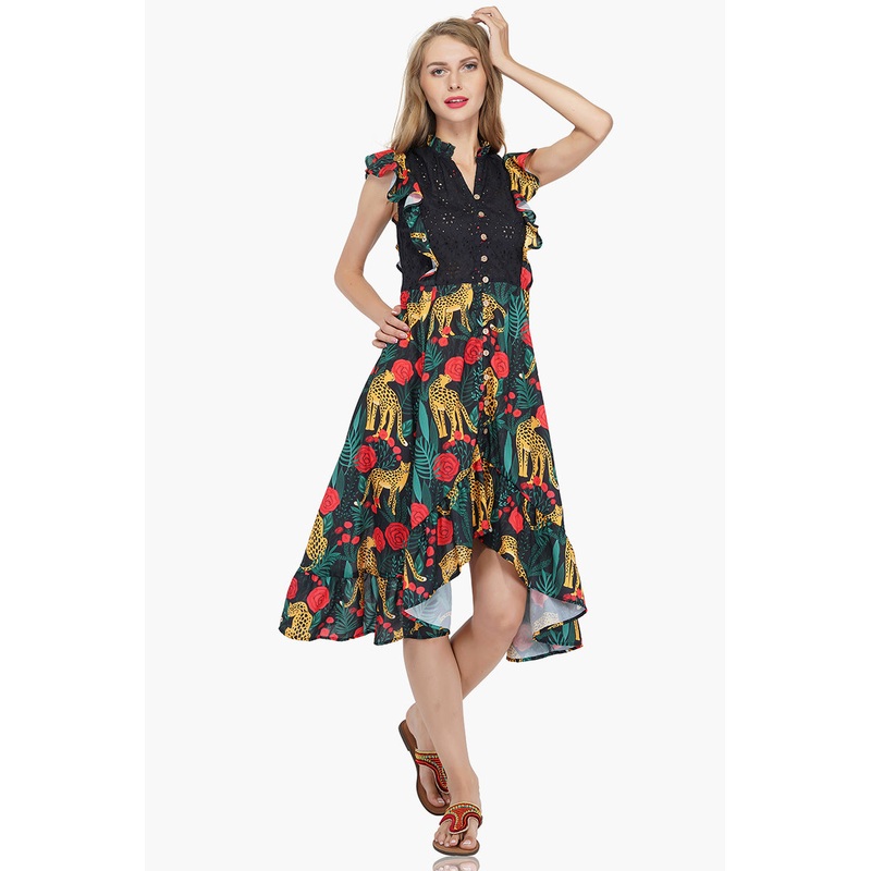 Jaguar Paradise High Low Dress