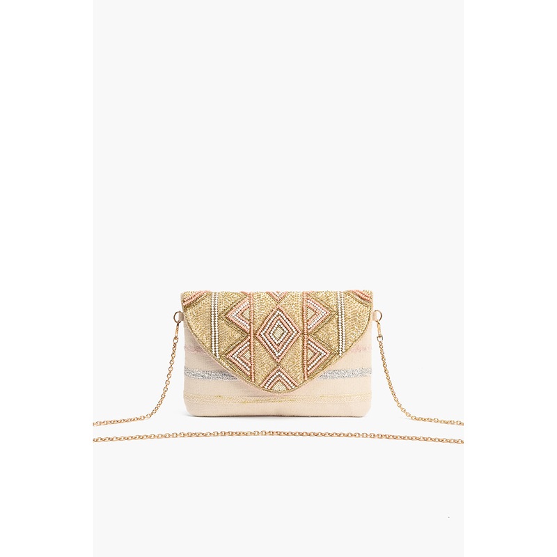 Rose Gold Envelope Clutch