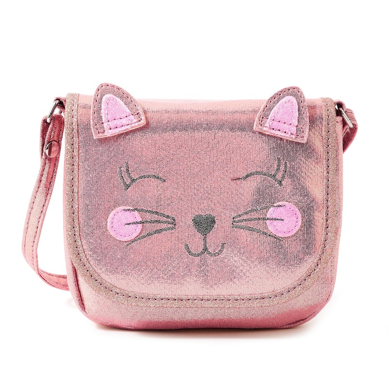 Accessorize London Girl's Cat Sparkle Sling Bag