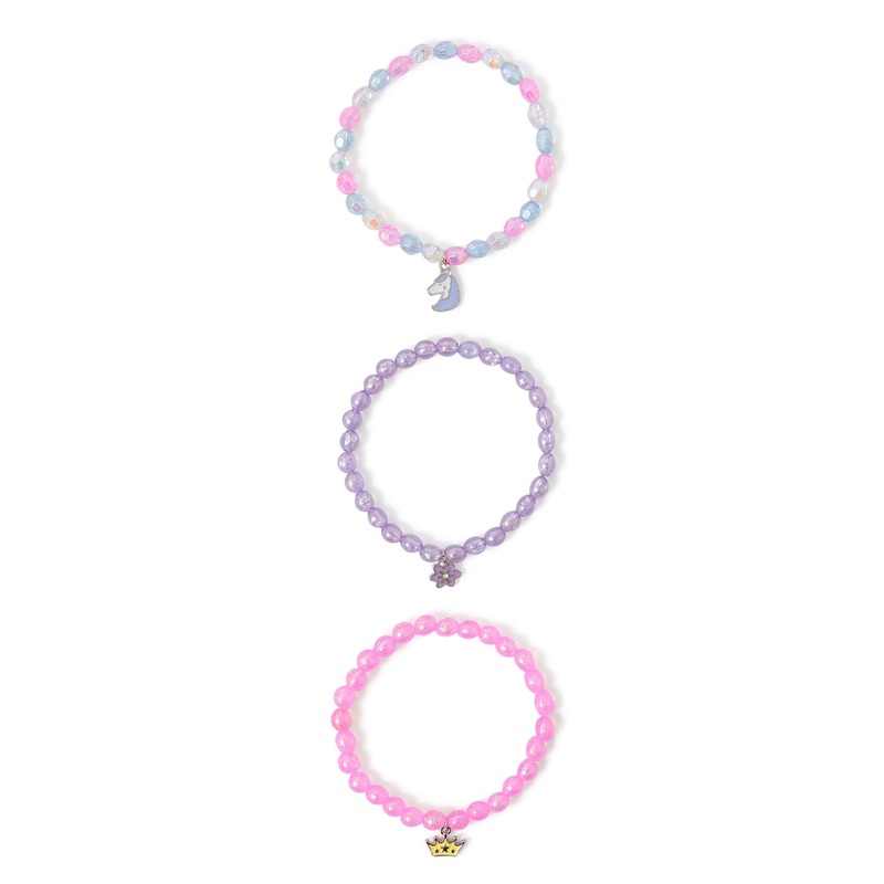 Accessorize London Girl's Unicorn 3X Bracelet Stretch Pack