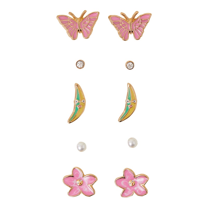 Accessorize London Tropical Earrings Set Of 5