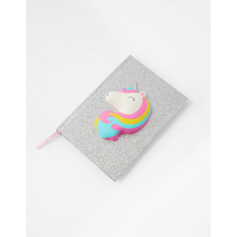 Accessorize London Unicorn Squishy Notebook
