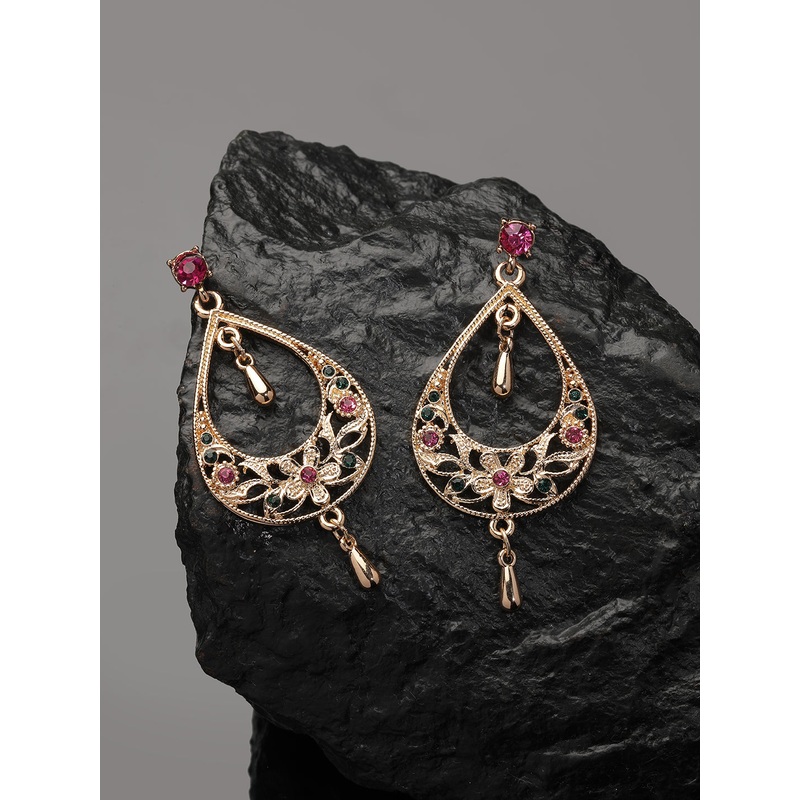 Accessorize London Women's Golden Long Earring
