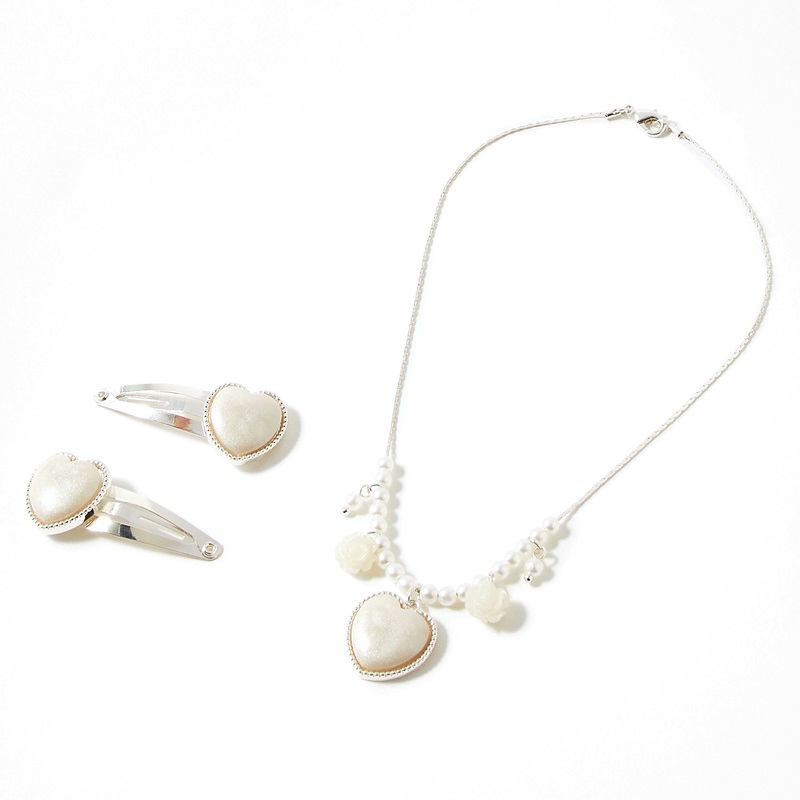 Amour Pearl Heart Jewellery Set