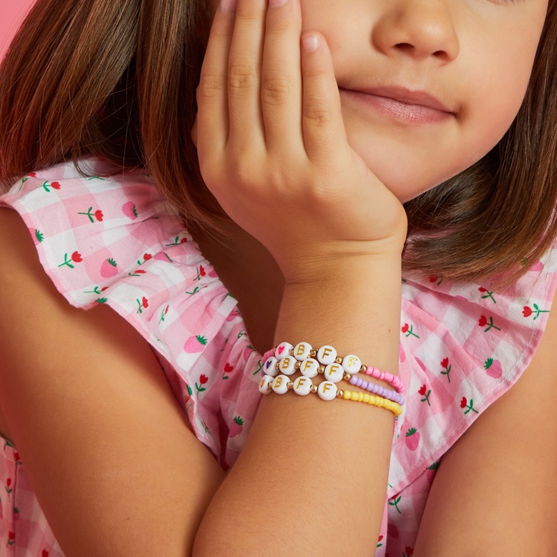 Girls Bbf Bead Friendship Bracelets Pack Of 3
