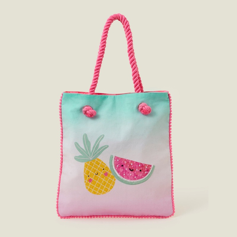 Graphic Printed Structured Cotton Shoulder Bag