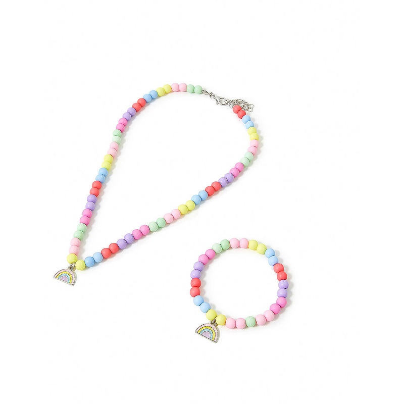 Accessorize Girl Rainbow Beaded Jewellery Set
