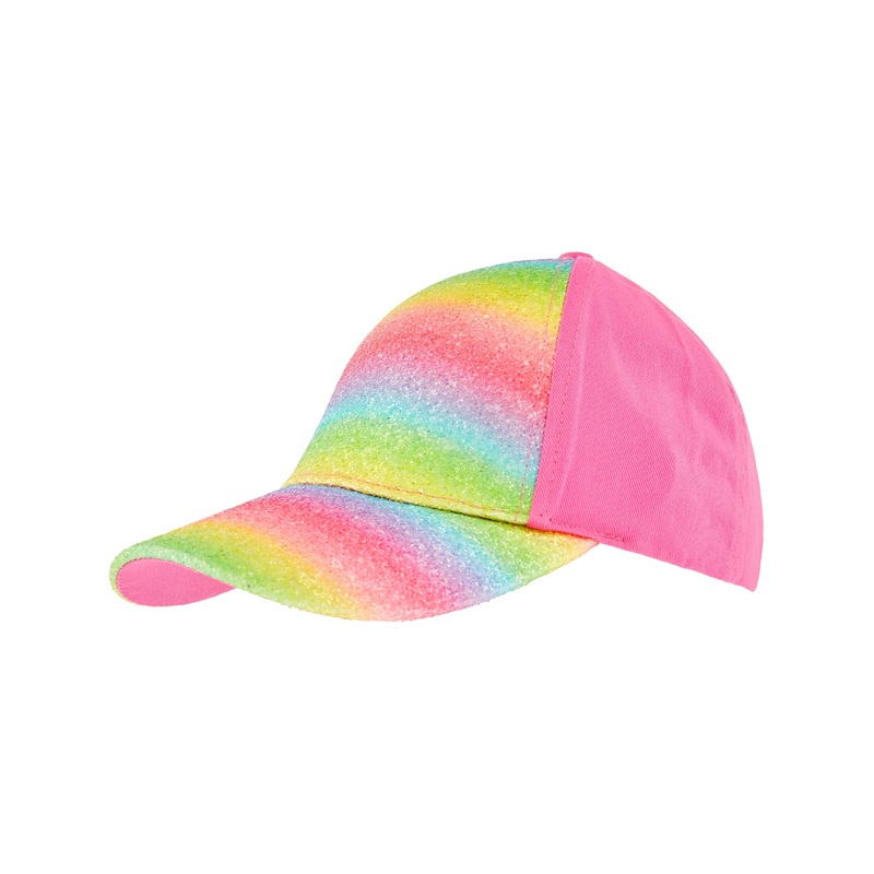 Accessorize London Rainbow Glitter Baseball Cap