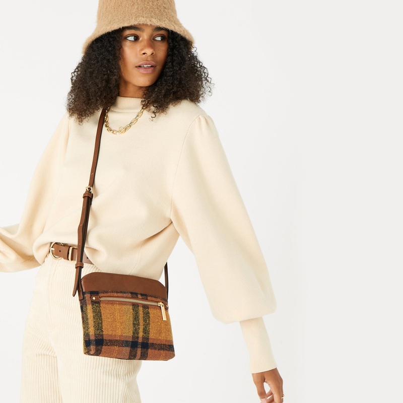 Accessorize London Women's Carrie Check Crossbody