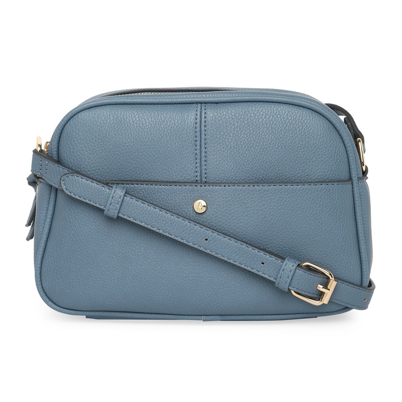 Accessorize London Women'S Faux Leather Blue Abby Sling Bag