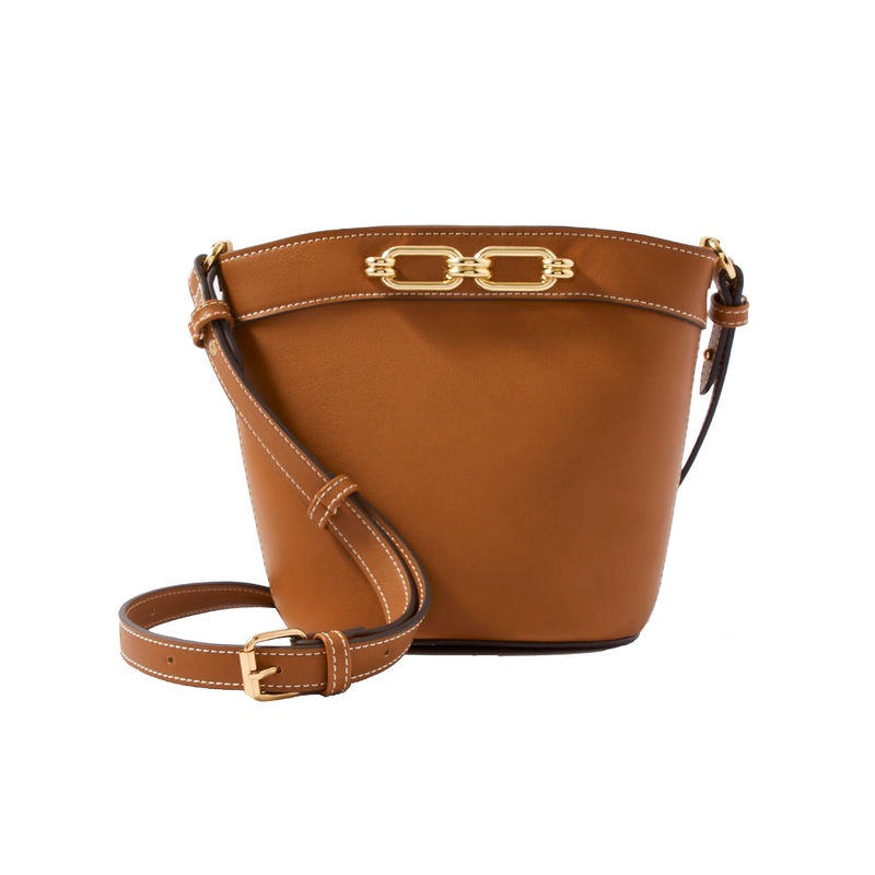 Accessorize London women's Faux Leather Danielle Detail Tan Sling bag