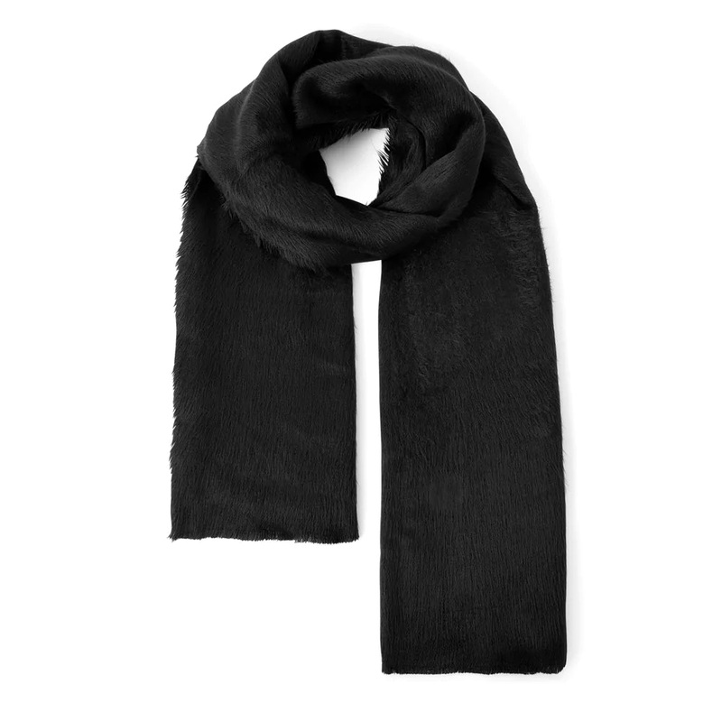 Accessorize London Women's Black Fifi Fluffy Scarf