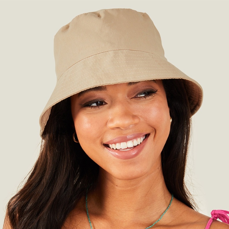 Accessorize London Women's Bucket Hat Natural