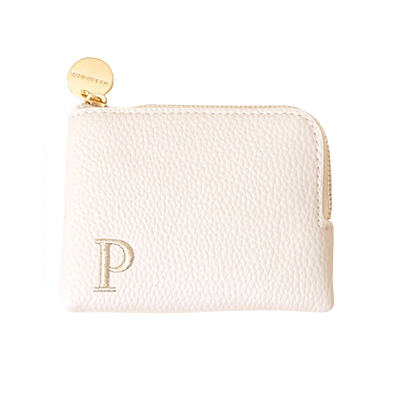 Accessorize London Women's Cream (P) Initial Coin Purse