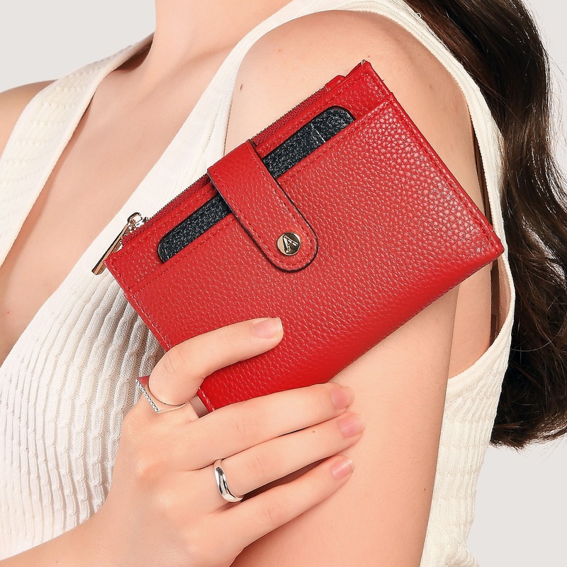 Accessorize London Women's Red 
Removable Cardholder