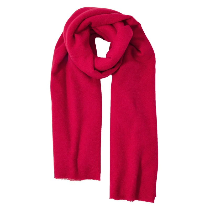 Accessorize London Women's Red Wells Supersoft Blanket
