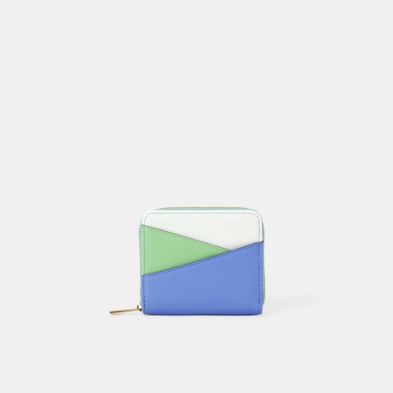 Colourblock Zip-Around Purse