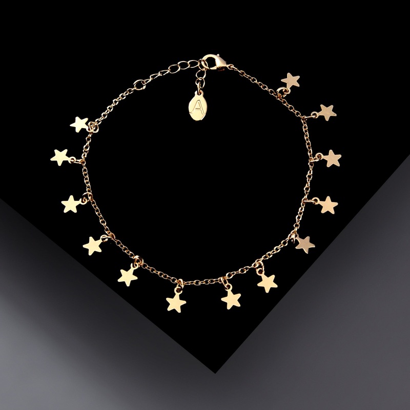 Accessorize London Women's Star Charm Anklet