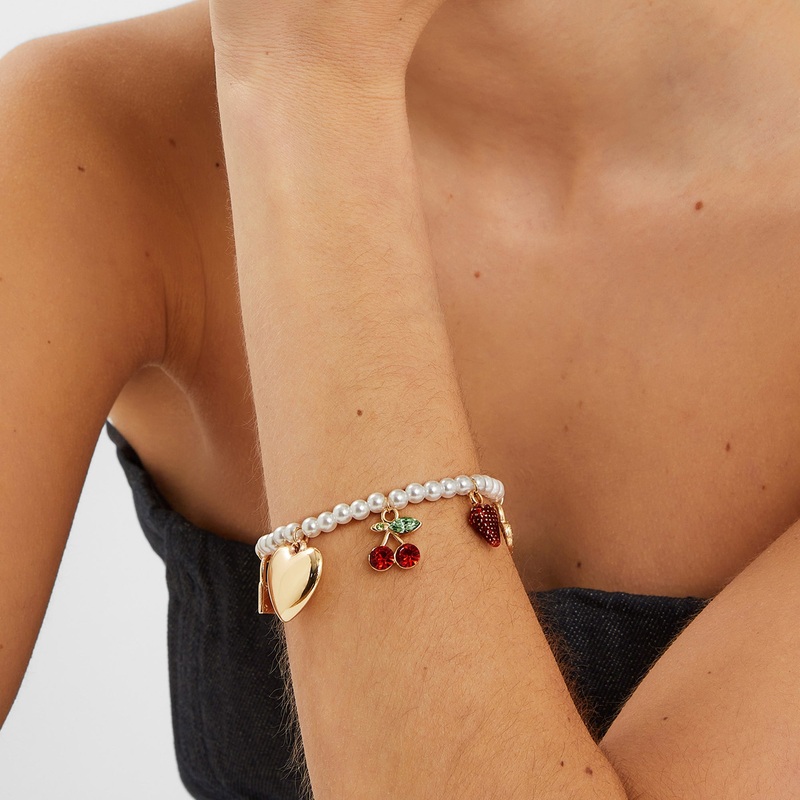Olivia Pearl Charm Bracelet