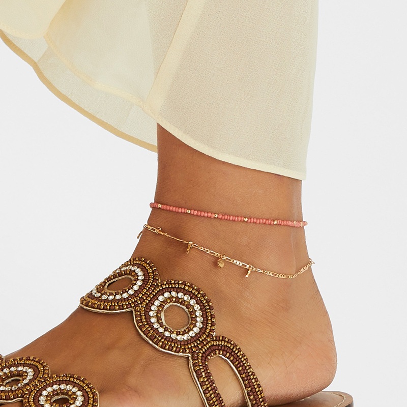Sun Charm Anklets Pack Of 2