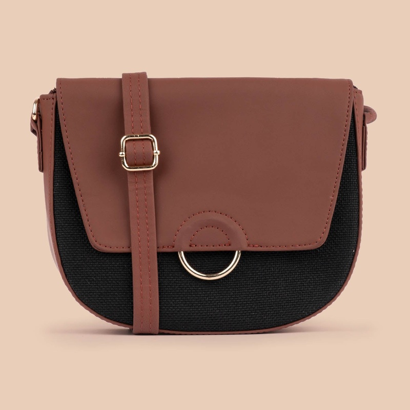 Jet Black Classic Sling Bag