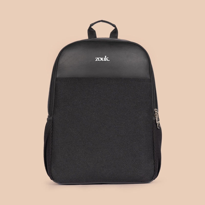 Jet Black Men's Statement Backpack