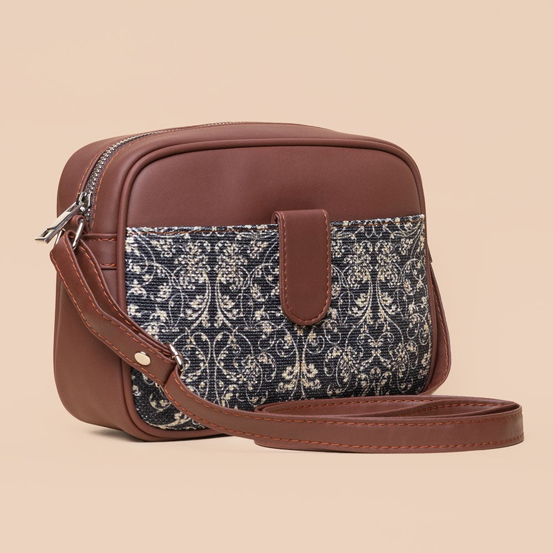 Lattice Lace Magnetic Sling Bag