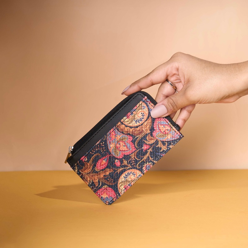 Paisley Print Eda Card Case