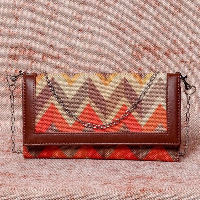 Tidal Wave Two Fold Wallet with Detachable Sling