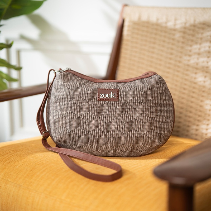 Travancore Texture Structured Shoulder Bag