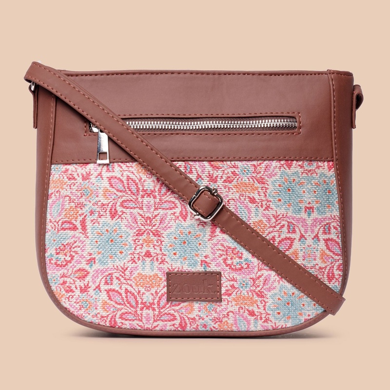 Mangalore Blossoms U Shaped Sling Bag