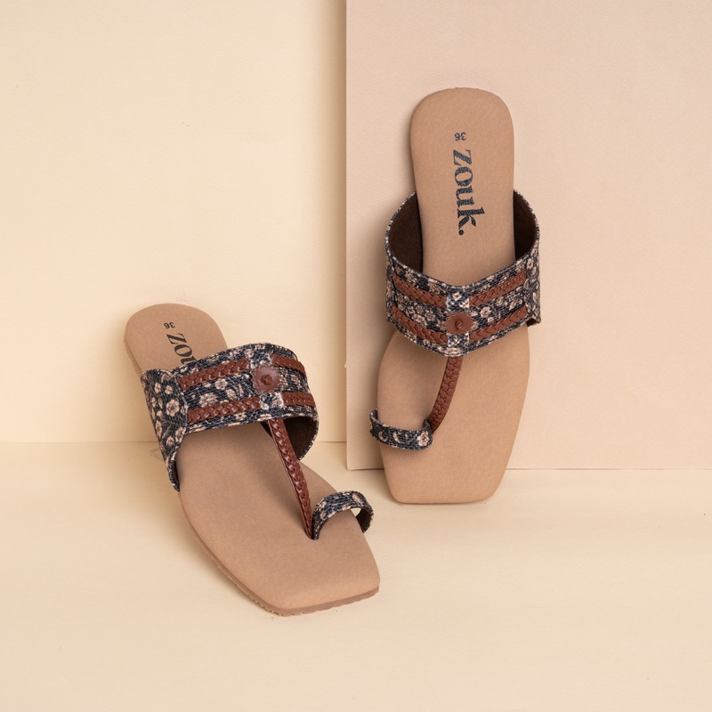 Sanjan Jaali Braided Kolhapuri Chappal