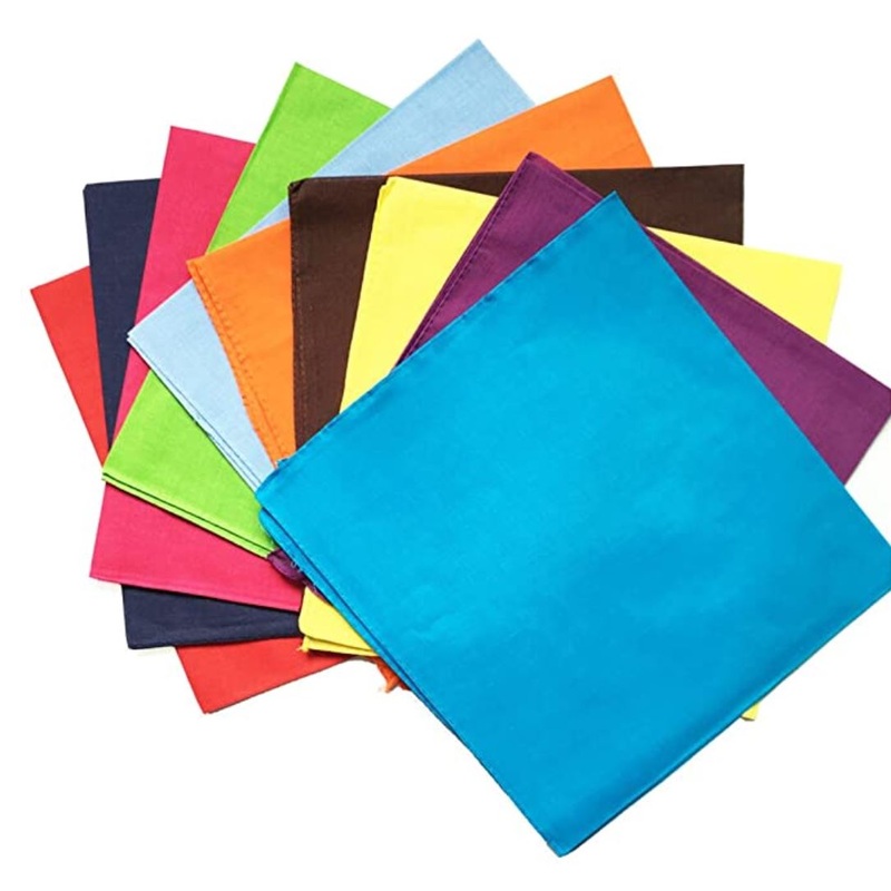 100% Cotton Solid Color Bandana