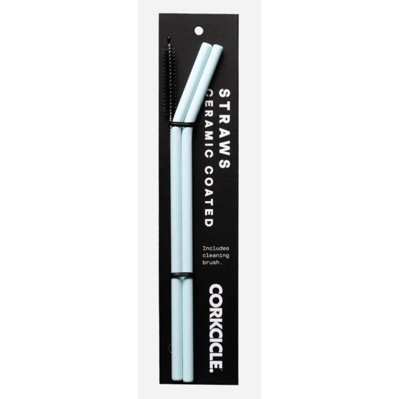 Corkcicle Ceramic Coated Straw Set