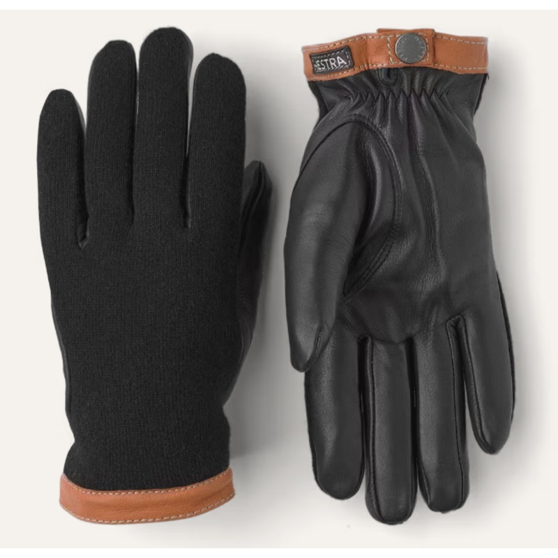 Hestra Deerskin Wool Tricot Leather Gloves