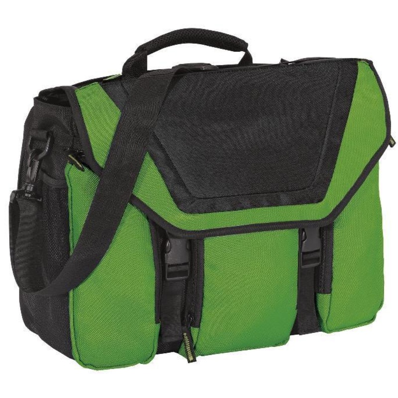 Messenger Bag Briefcase with 17 in Laptop Sleeve