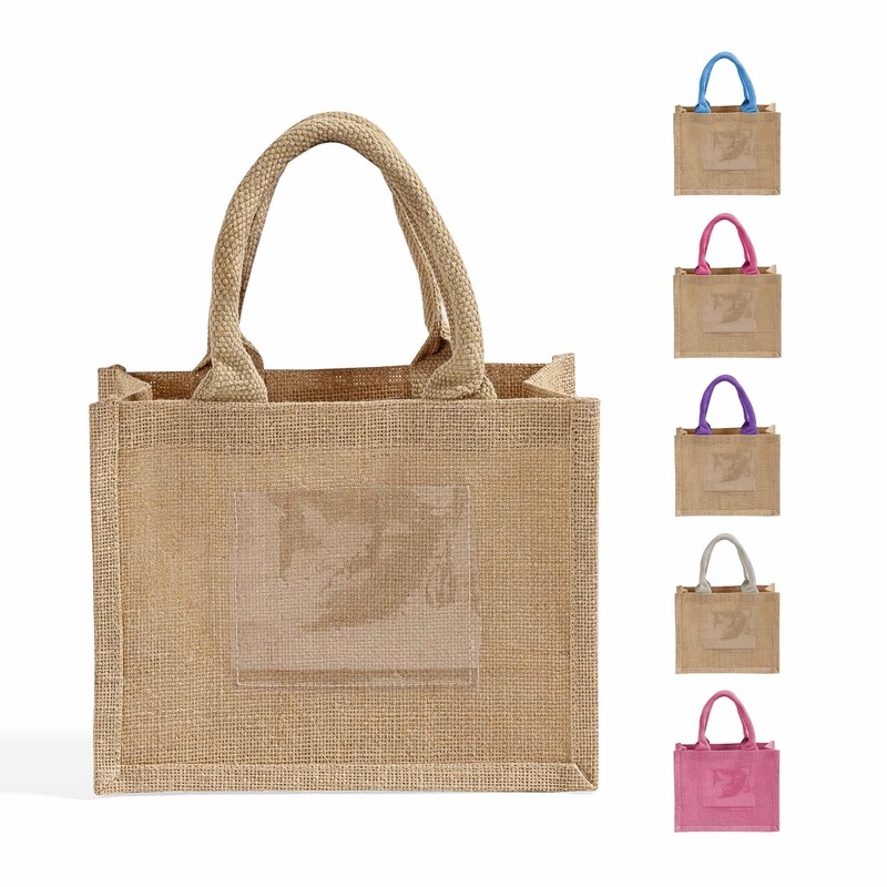 Rustic Wedding Favor Burlap Bags / Promotional Jute Totes  TJ907