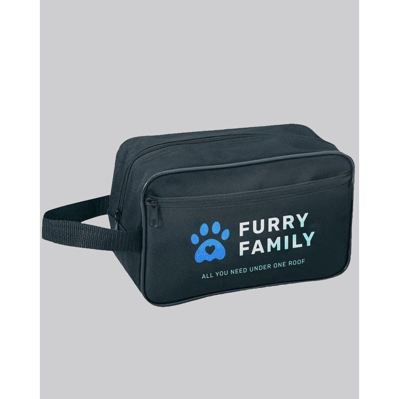 Standard Cosmetic Travel Kit with Front Pocket w/ Your Logo