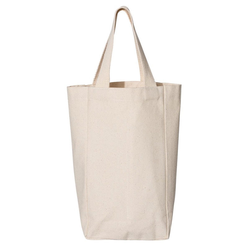 12 ct Canvas Double Wine Tote Bag-By Dozen
