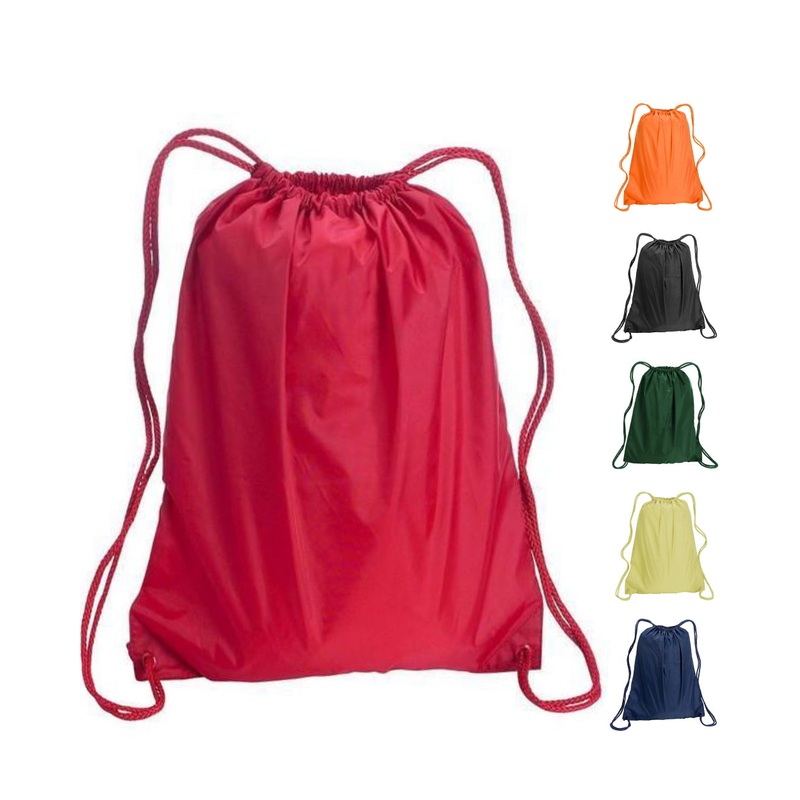 12 ct Drawstring Backpacks Sport Cinch Bags - LARGE - By Dozen