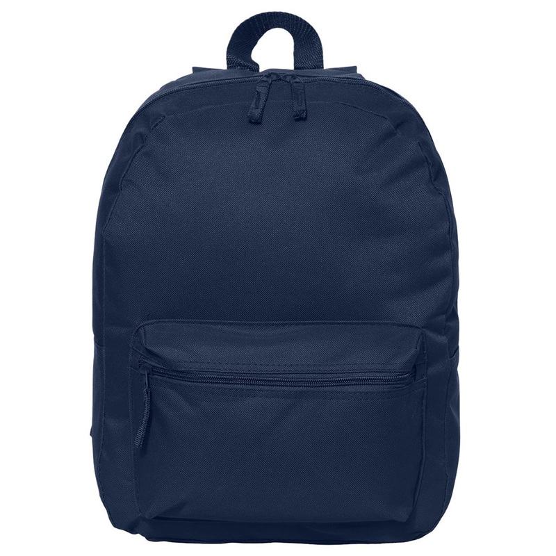 16'' Polyester Solid Color Backpack