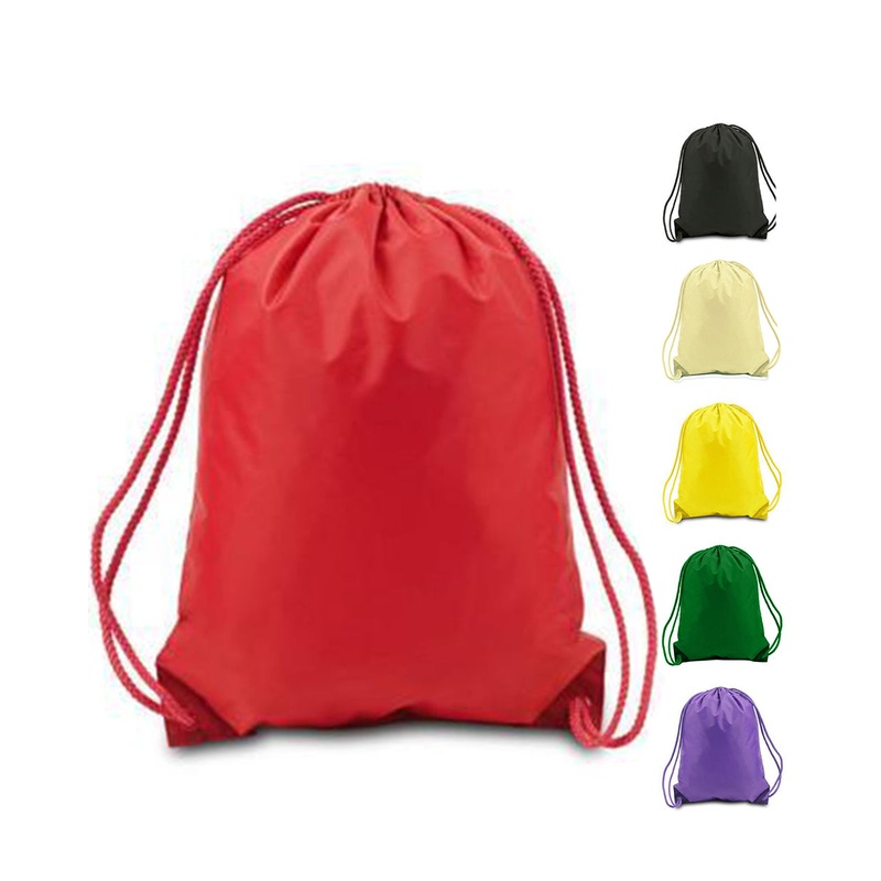 216 ct Drawstring Backpacks Sport Cinch Bags - MEDIUM - By Case