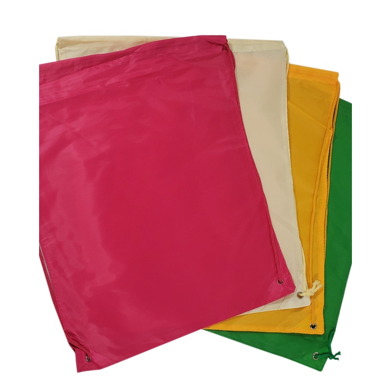 48 ct Drawstring Backpacks Sport Cinch Bags - ASSORTED COLOR PACK (CLOSEOUT)