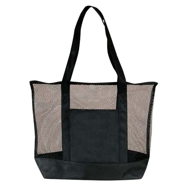 48 ct Value Zippered Double Mesh Tote Bag - By Case