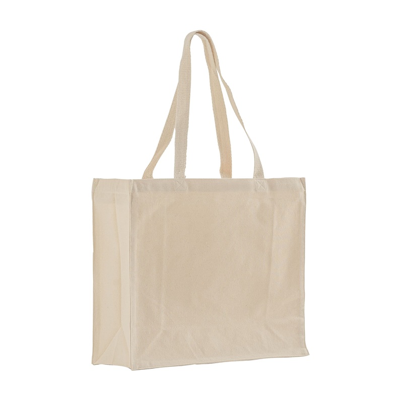 96 ct Large Square Canvas Tote  - By Case