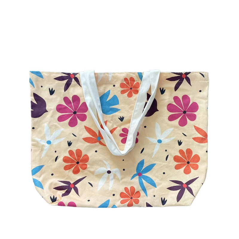 All Over Print Gusseted Grocery Tote Bag - Large