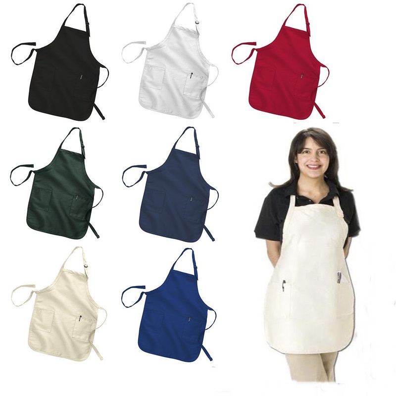 Full-Length Deluxe Aprons with 2 Pockets by the Dozen